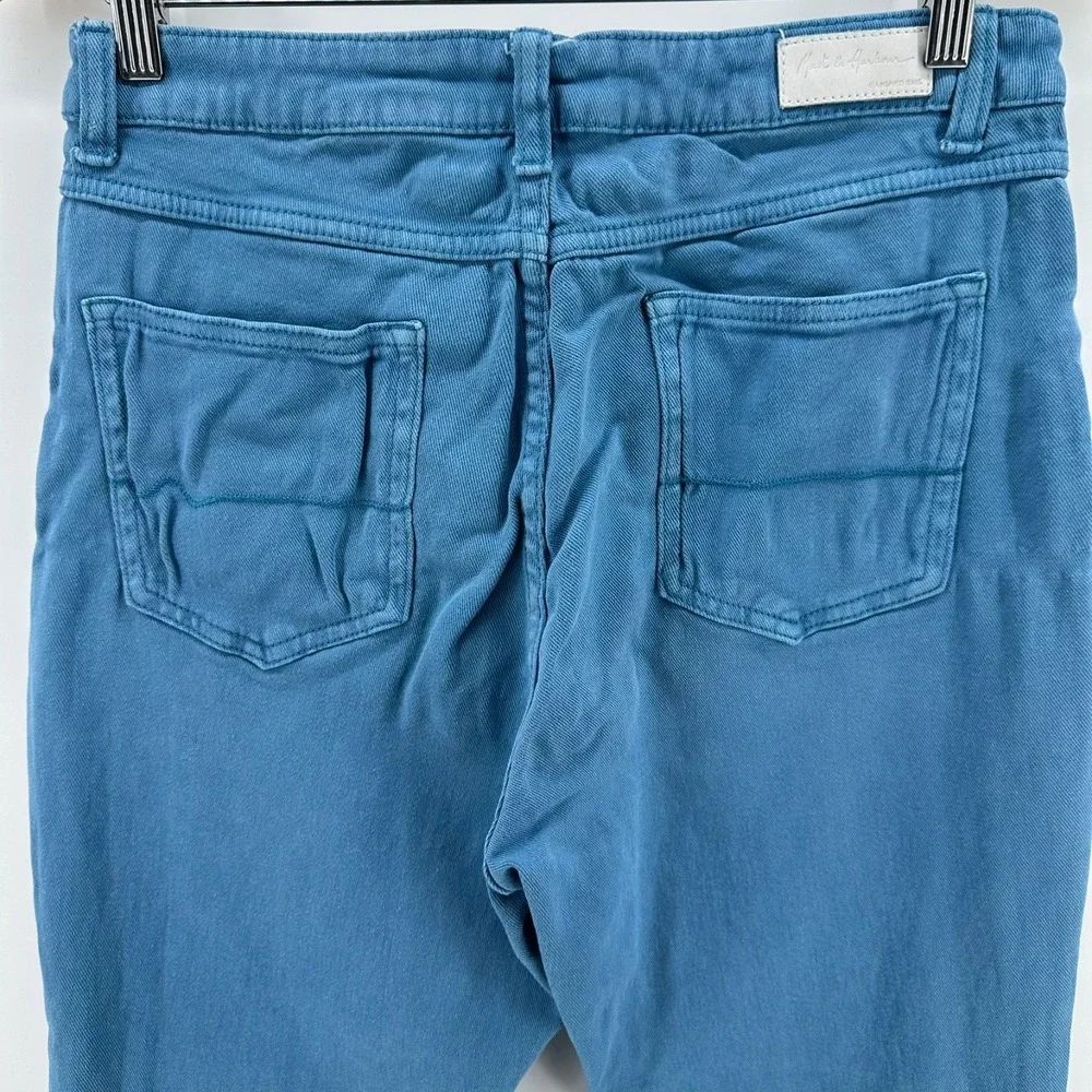Mast & Harbour Jeans Womens 30 Blue Denim High Rise Straight Fit‎ 5-Pockets Logo